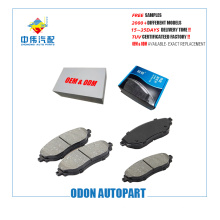 china brake factory ODON genuine auto brake pad for toyota nissan Hyundai benz with more than 2000 different cars models